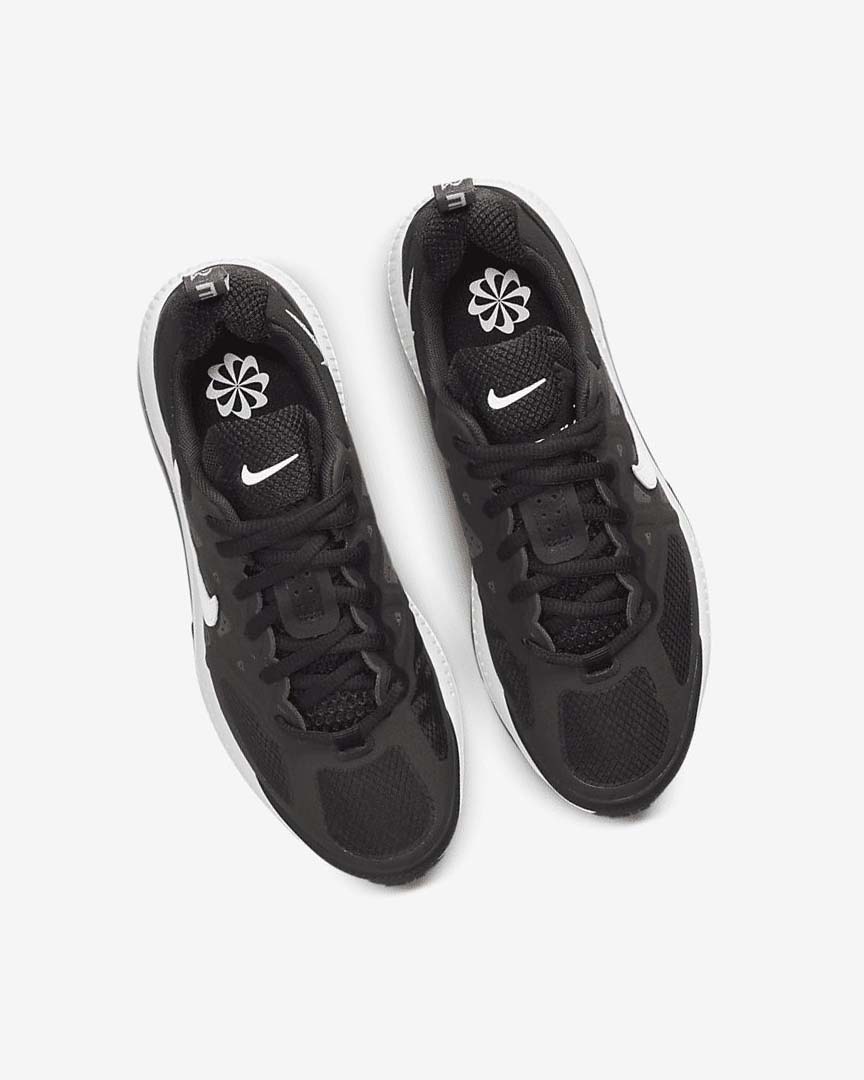 Black / Dark Grey / White Girls' Nike Air Max Genome Casual Shoes | UK5227