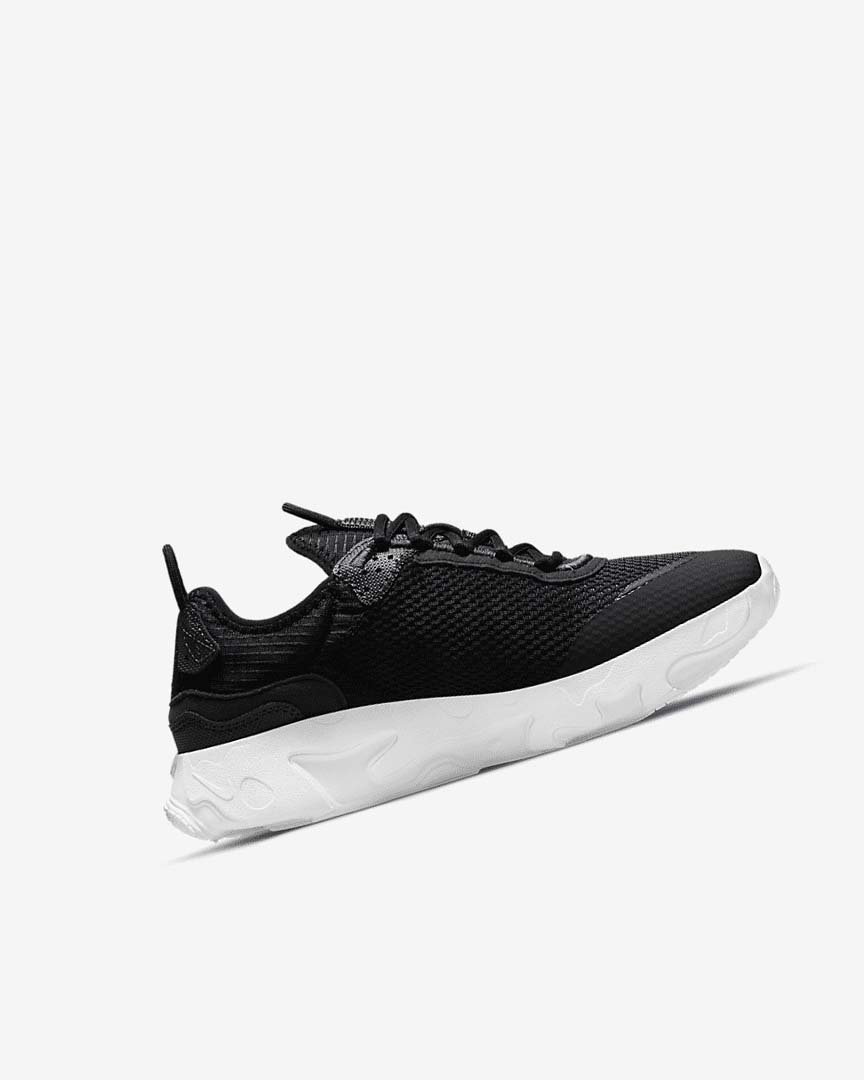 Black / Dark Grey / White Girls' Nike React Live Sneakers | UK2293