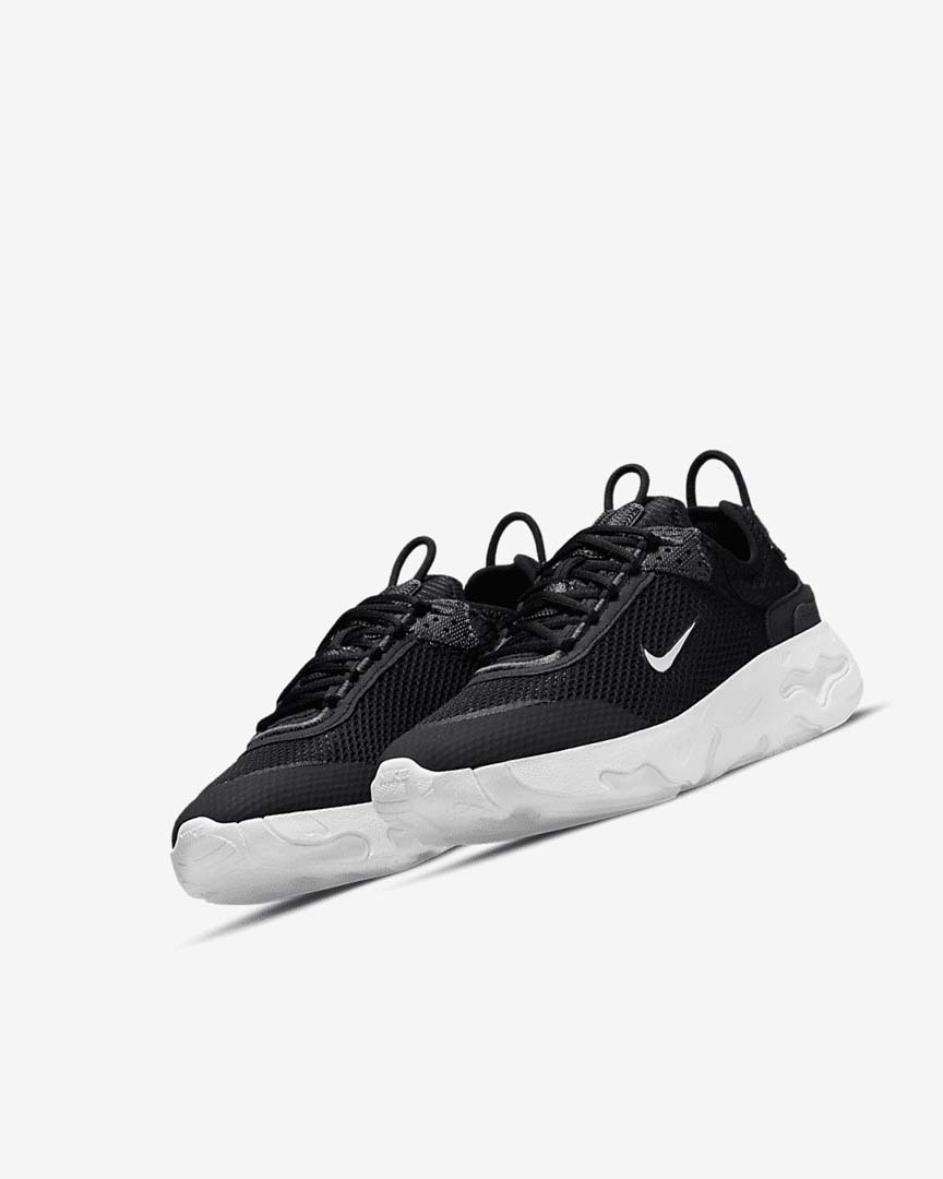 Black / Dark Grey / White Girls' Nike React Live Sneakers | UK2293