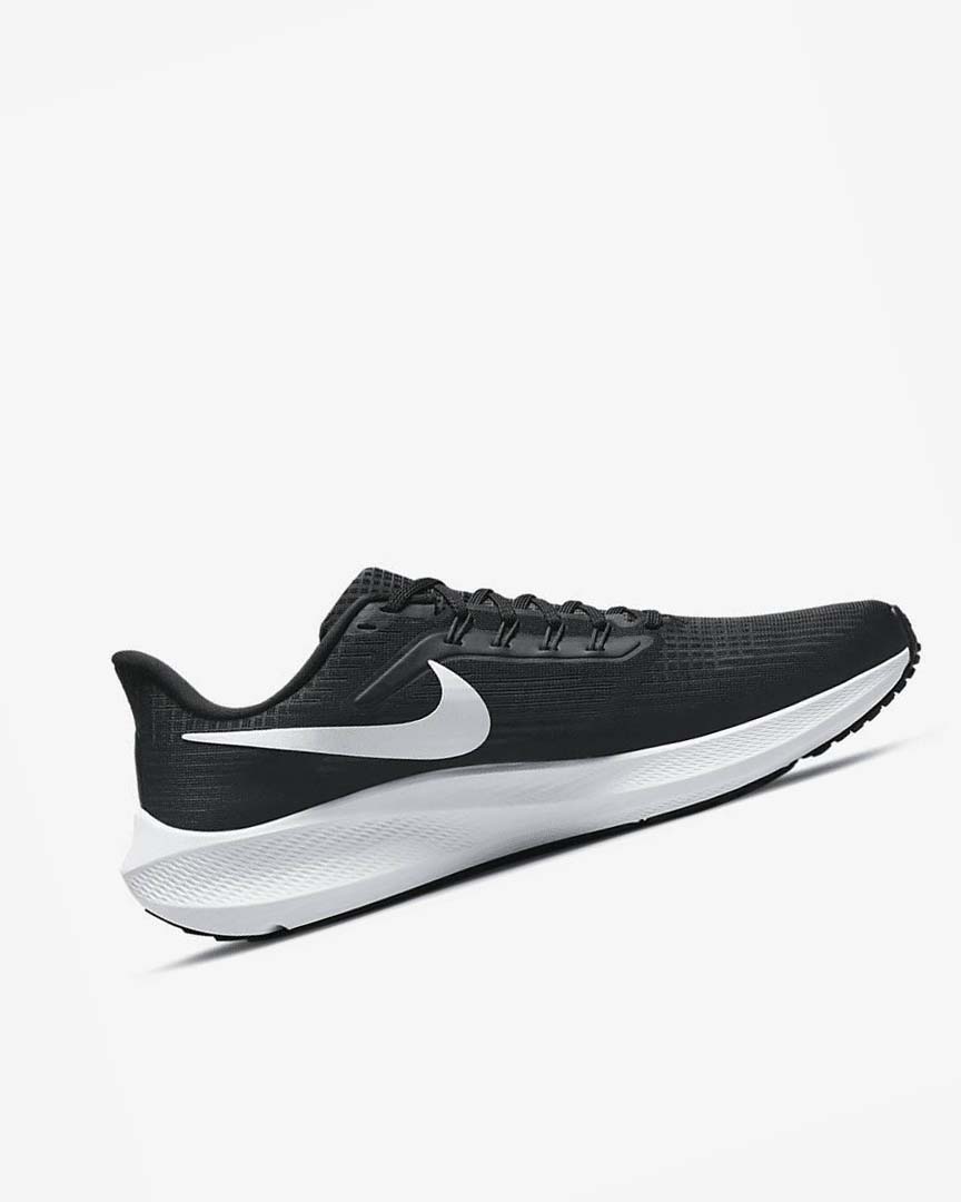 Black / Dark Grey / White Men's Nike Air Zoom Pegasus 39 Running Shoes | UK2265