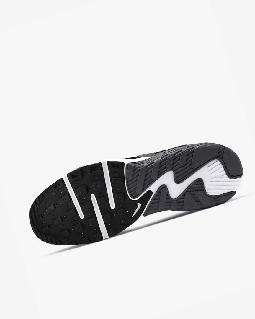 Black / Dark Grey / White Men's Nike Air Max Excee Sneakers | UK4911