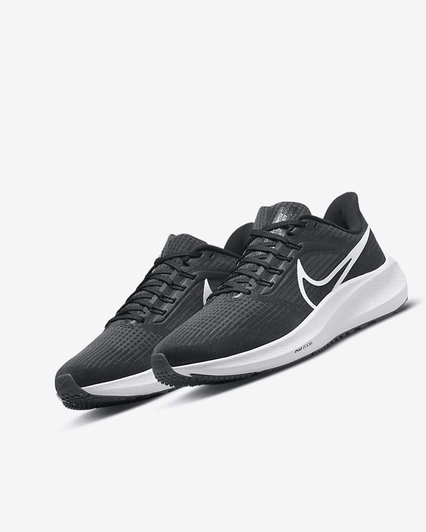 Black / Dark Grey / White Women's Nike Air Zoom Pegasus 39 Running Shoes | UK3019