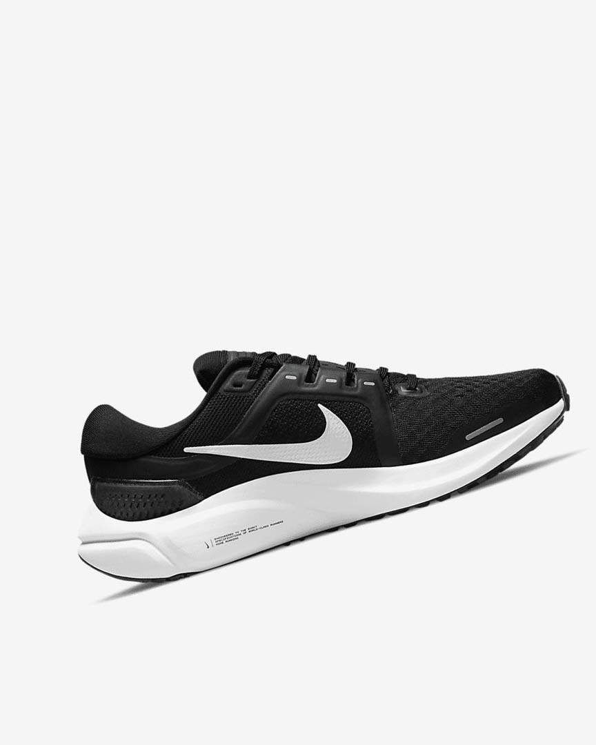 Black / Dark Grey / White Women's Nike Air Zoom Vomero 16 Running Shoes | UK3218