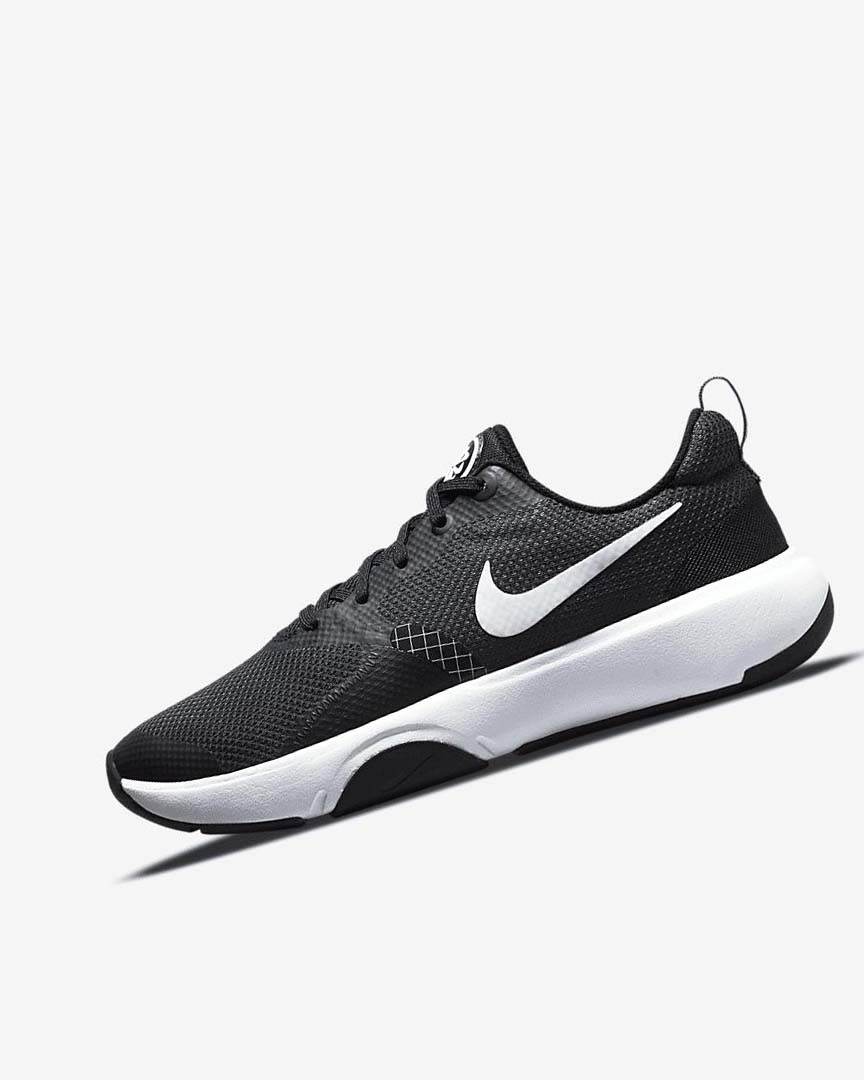 Black / Dark Grey / White Women\'s Nike City Rep TR Training Shoes | UK5326