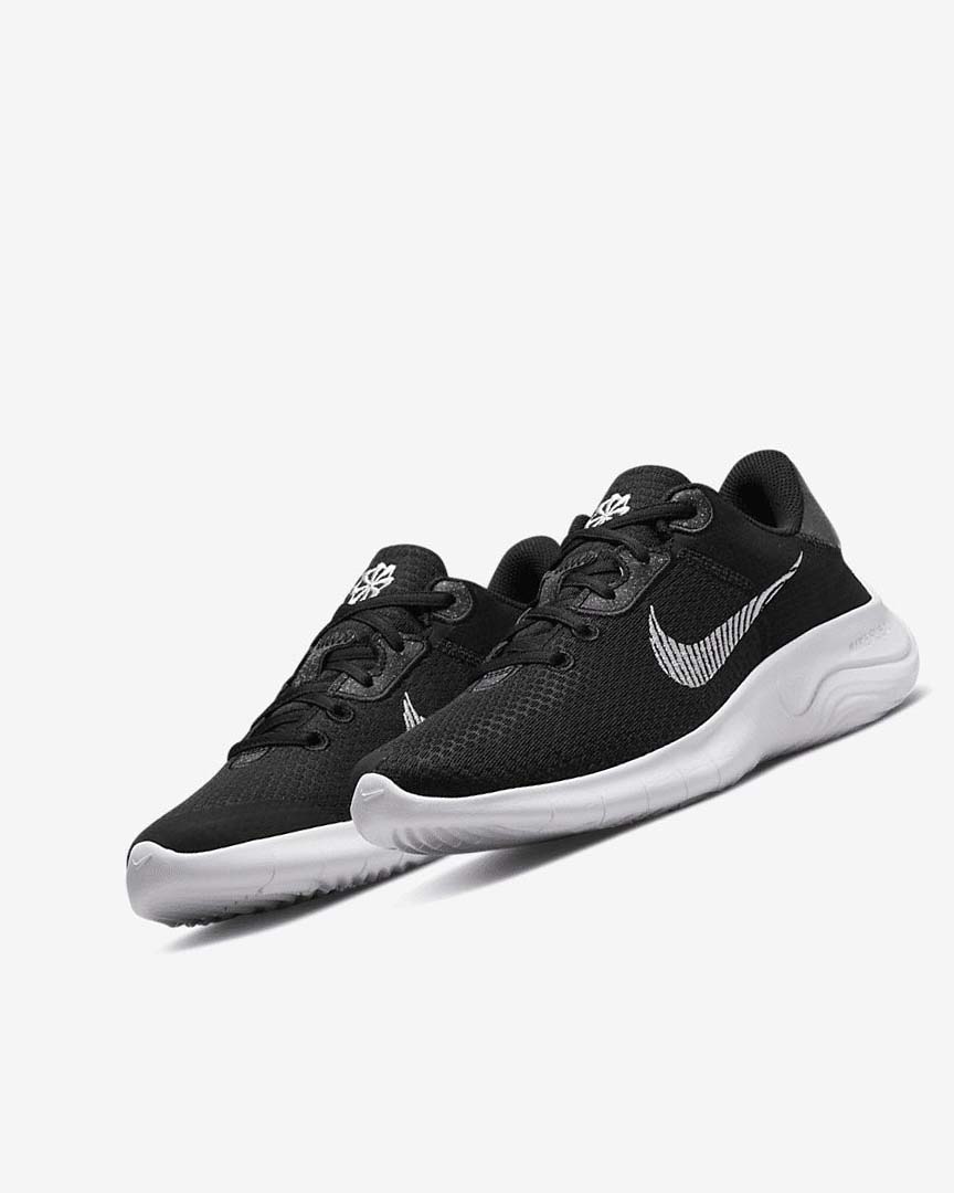 Black / Dark Grey / White Women's Nike Flex Experience Run 11 Next Nature Running Shoes | UK2774