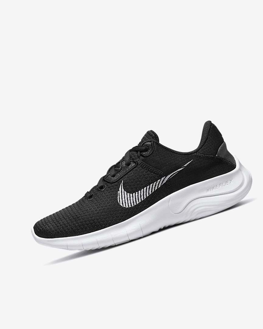 Black / Dark Grey / White Women\'s Nike Flex Experience Run 11 Next Nature Running Shoes | UK2774