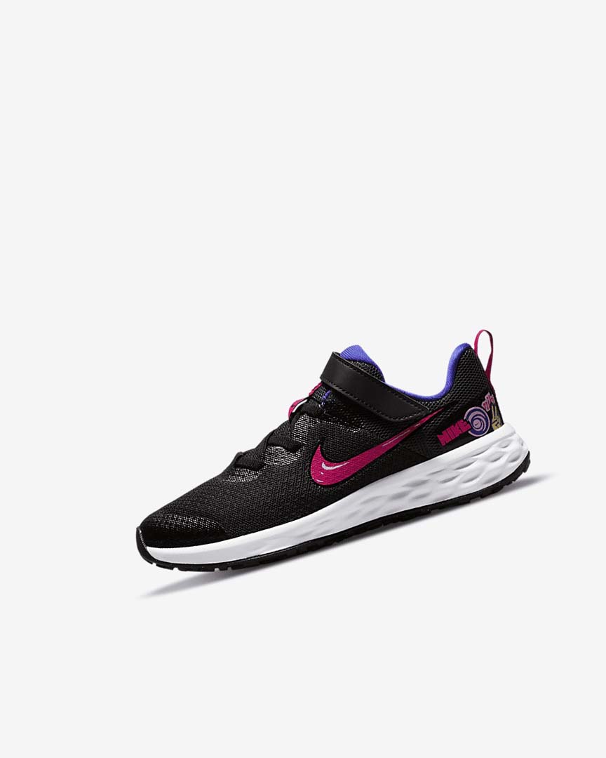 Black Girls\' Nike Revolution 6 SE Shoes | UK5203