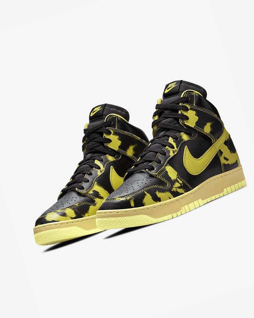 Black / Gold / Yellow Men's Nike Dunk High 1985 SP Sneakers | UK2869