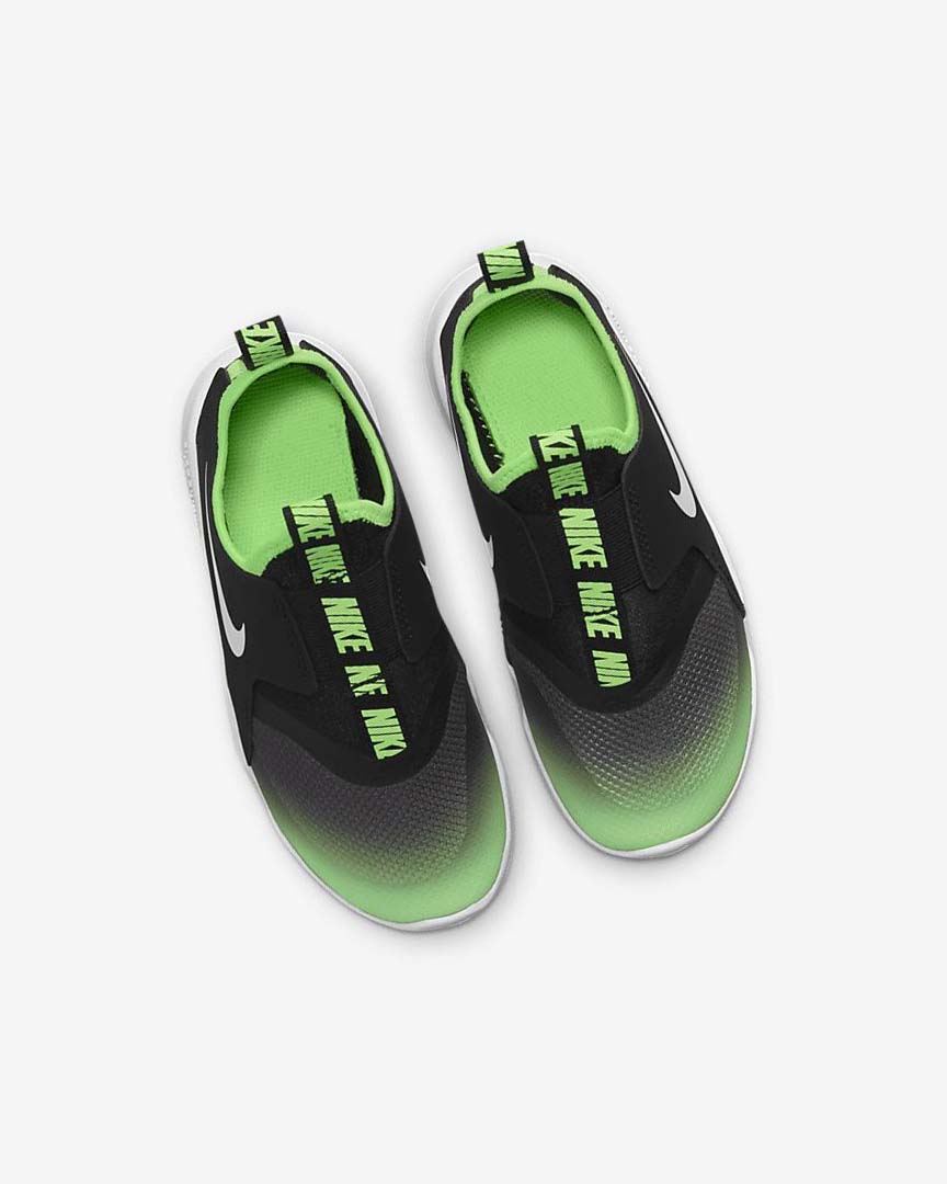 Black / Green Boys' Nike Flex Runner Shoes | UK4611