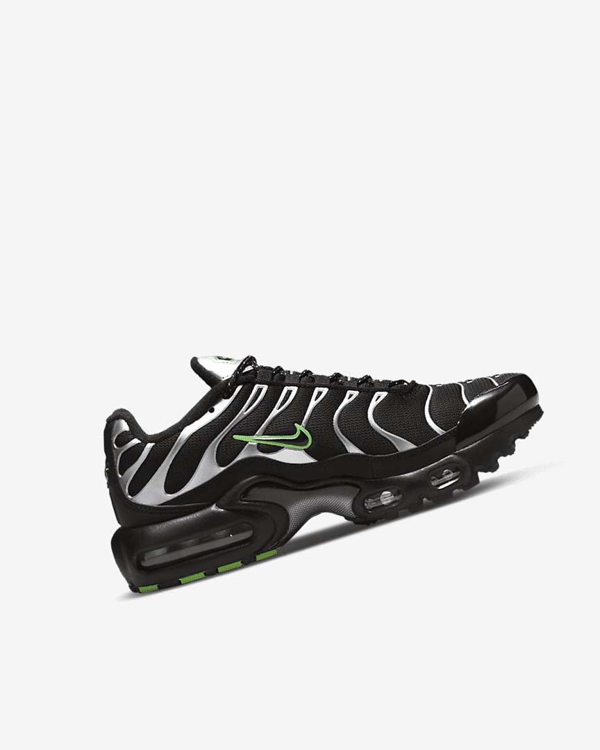 Black / Green / Metal Silver / Black Boys' Nike Air Max Plus Sneakers | UK5181