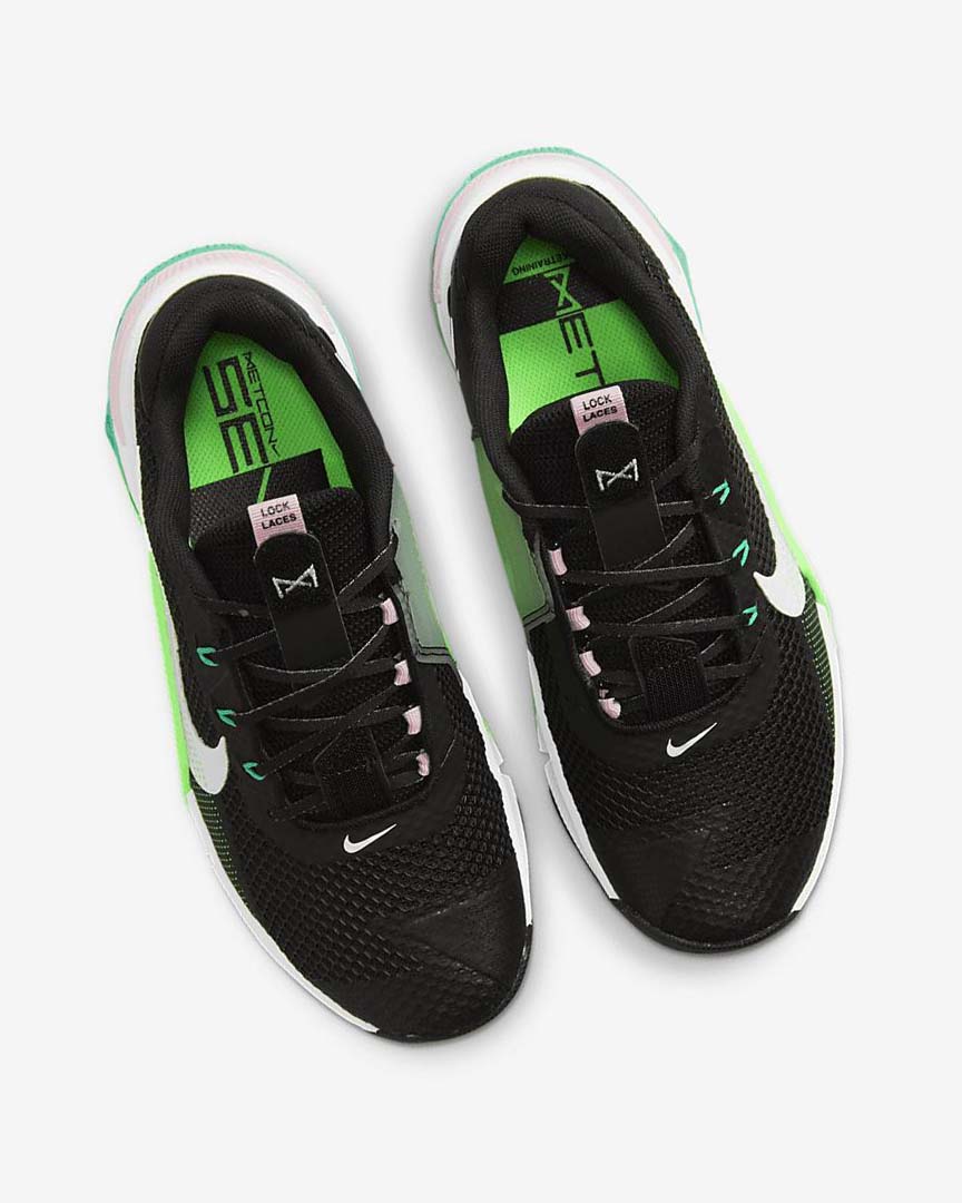 Black / Green / Pink / White Women's Nike Metcon 7 Training Shoes | UK5082