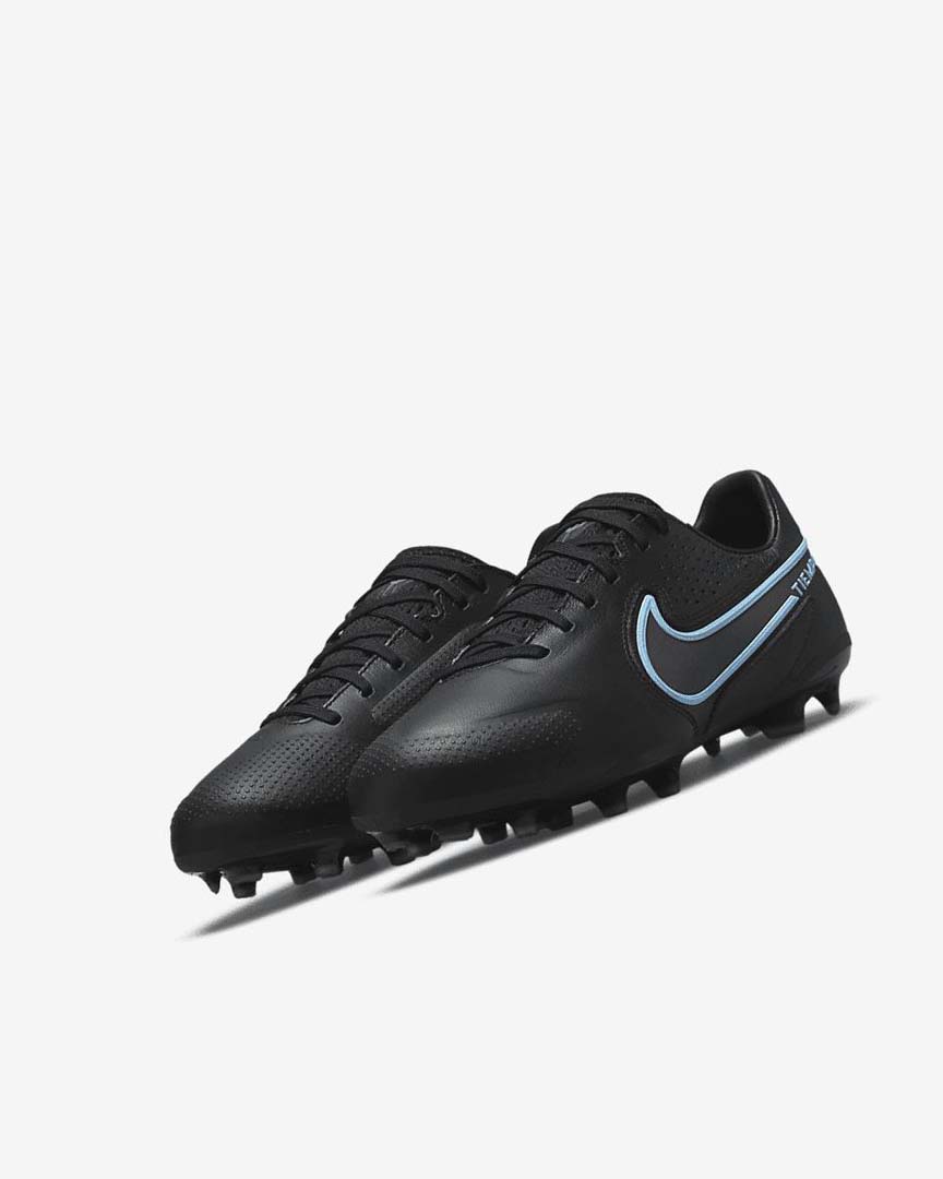 Black / Grey / Black Boys' Nike Jr. Tiempo Legend 9 Pro FG Football Boots | UK4944