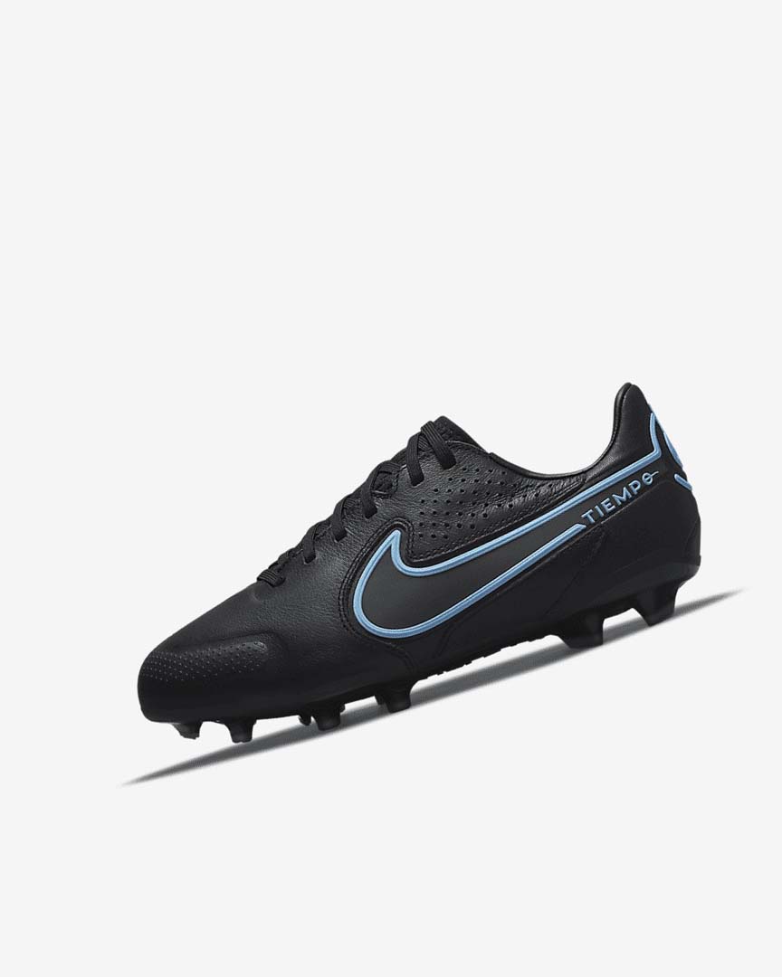 Black / Grey / Black Girls\' Nike Jr. Tiempo Legend 9 Pro FG Football Boots | UK3263