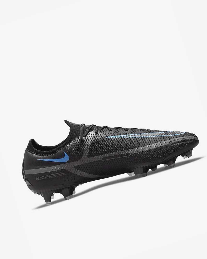 Black / Grey / Black Men's Nike Phantom GT2 Elite FG Football Boots | UK2715