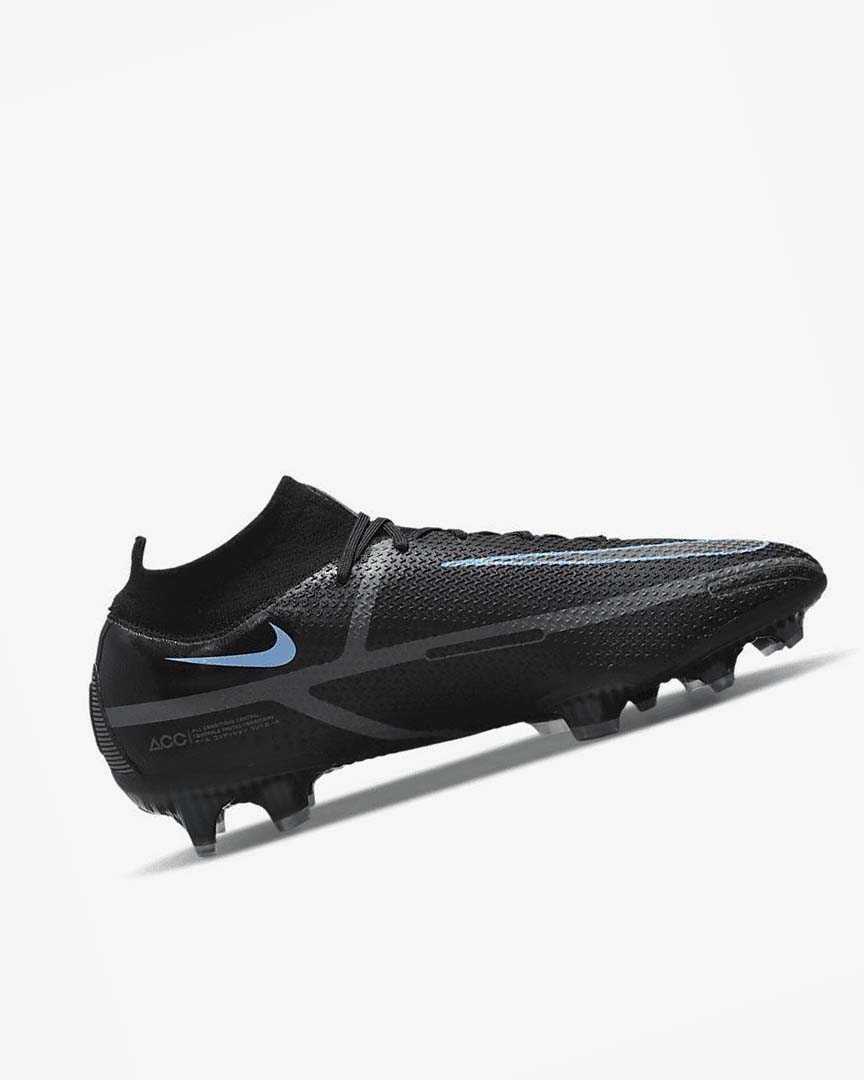 Black / Grey / Black Men's Nike Phantom GT2 Dynamic Fit Elite FG Football Boots | UK5240