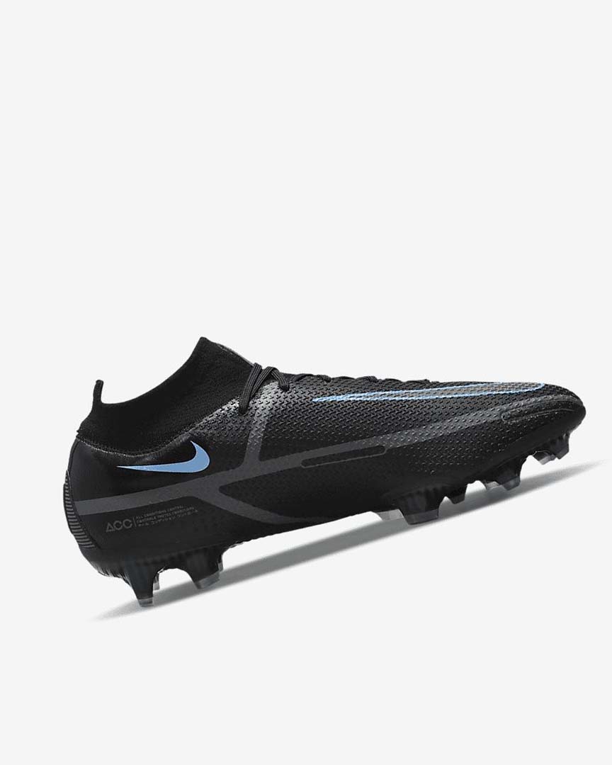 Black / Grey / Black Women's Nike Phantom GT2 Dynamic Fit Elite FG Football Boots | UK4793