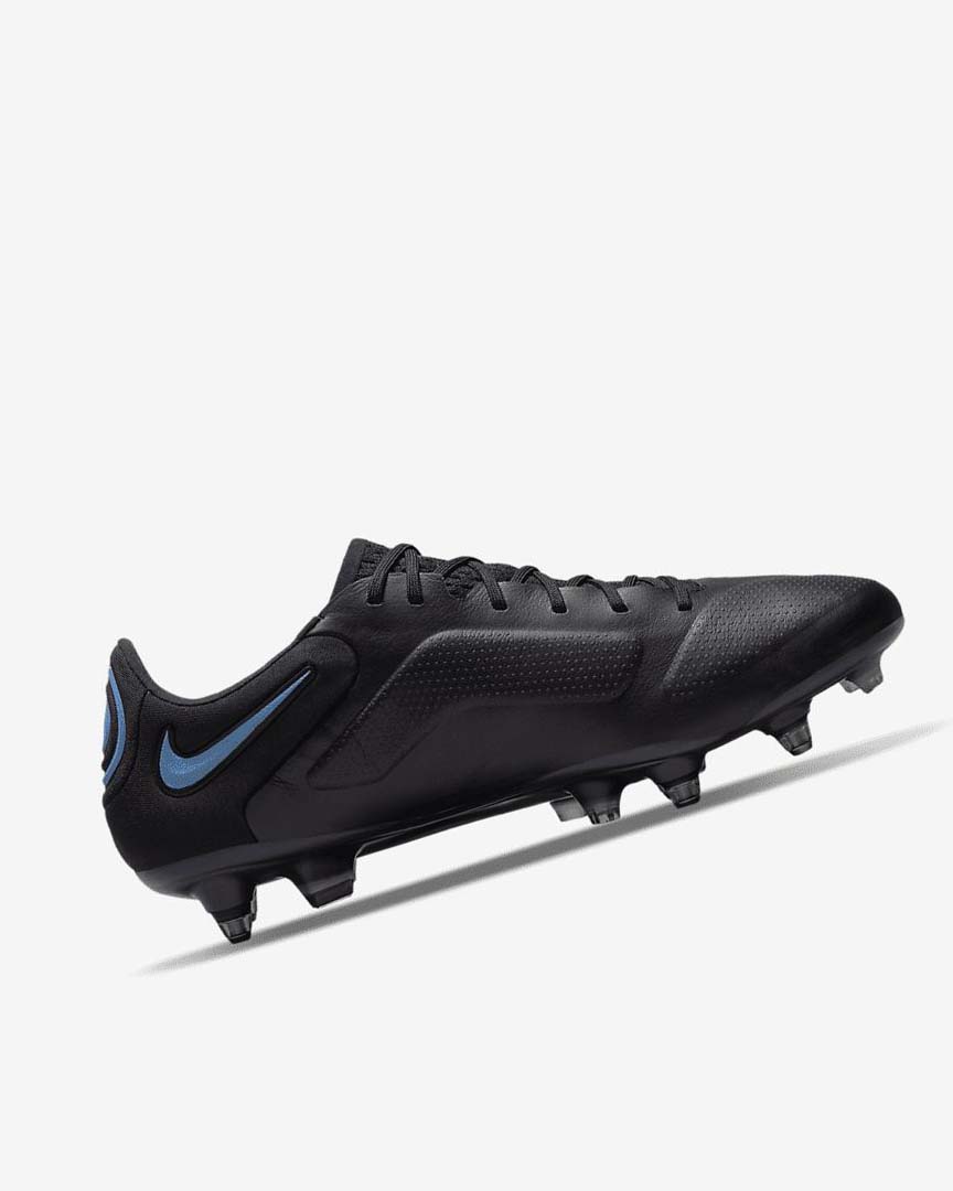 Black / Grey / Black Women's Nike Tiempo Legend 9 Elite SG-Pro AC Football Boots | UK3138