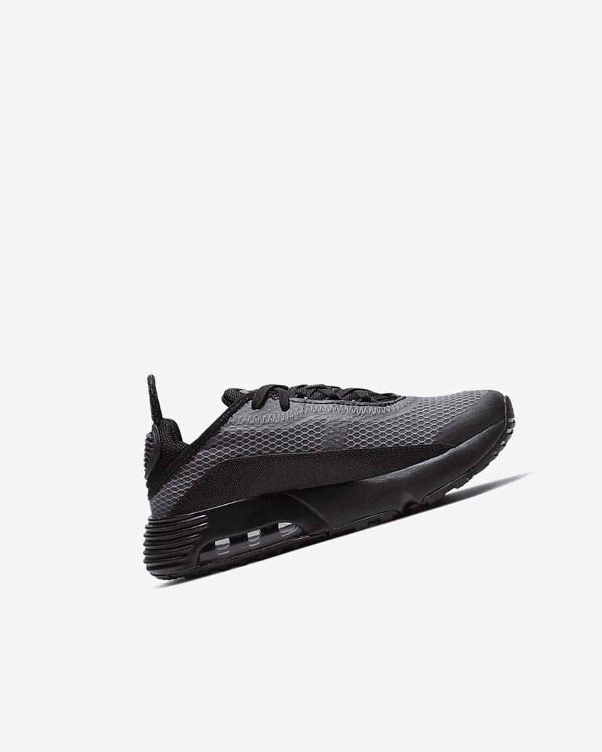 Black / Grey / Dark Grey / White Girls' Nike Air Max 2090 Casual Shoes | UK4638