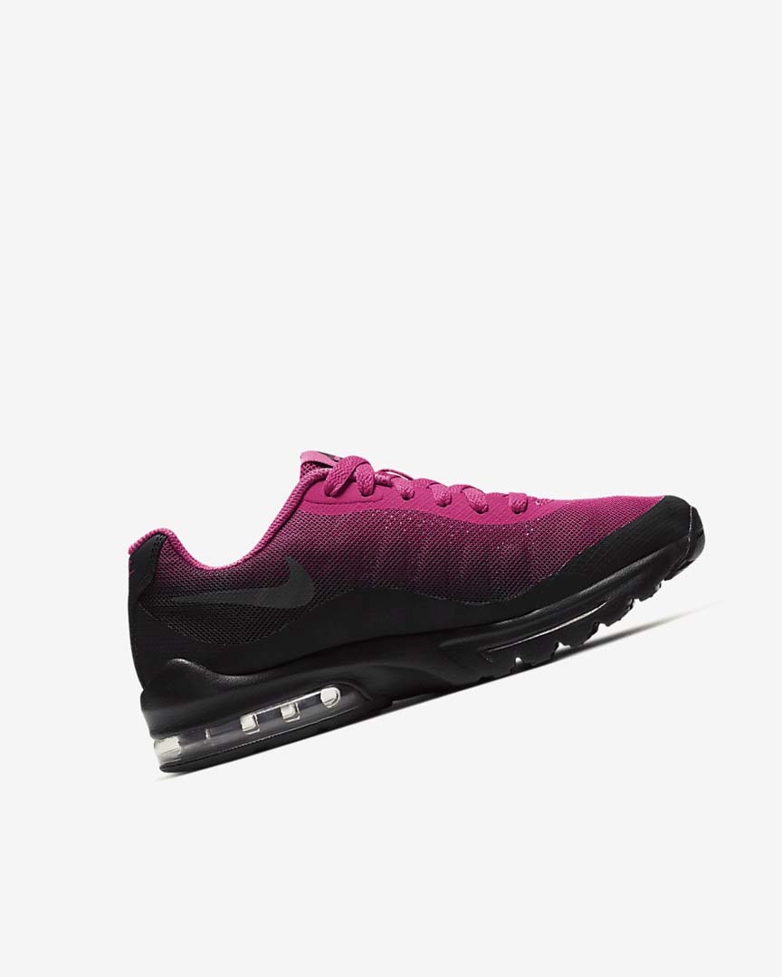 Black / Grey Girls' Nike Air Max Invigor Casual Shoes | UK2371