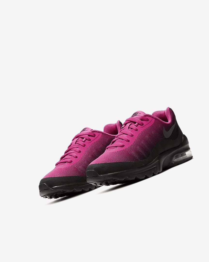 Black / Grey Girls' Nike Air Max Invigor Casual Shoes | UK2371