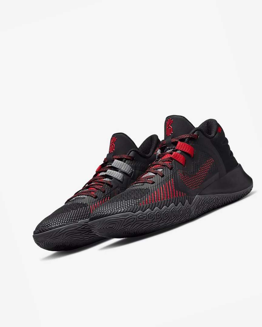 Black / Grey / Grey / Red Men's Nike Kyrie Flytrap 5 Basketball Shoes | UK2909