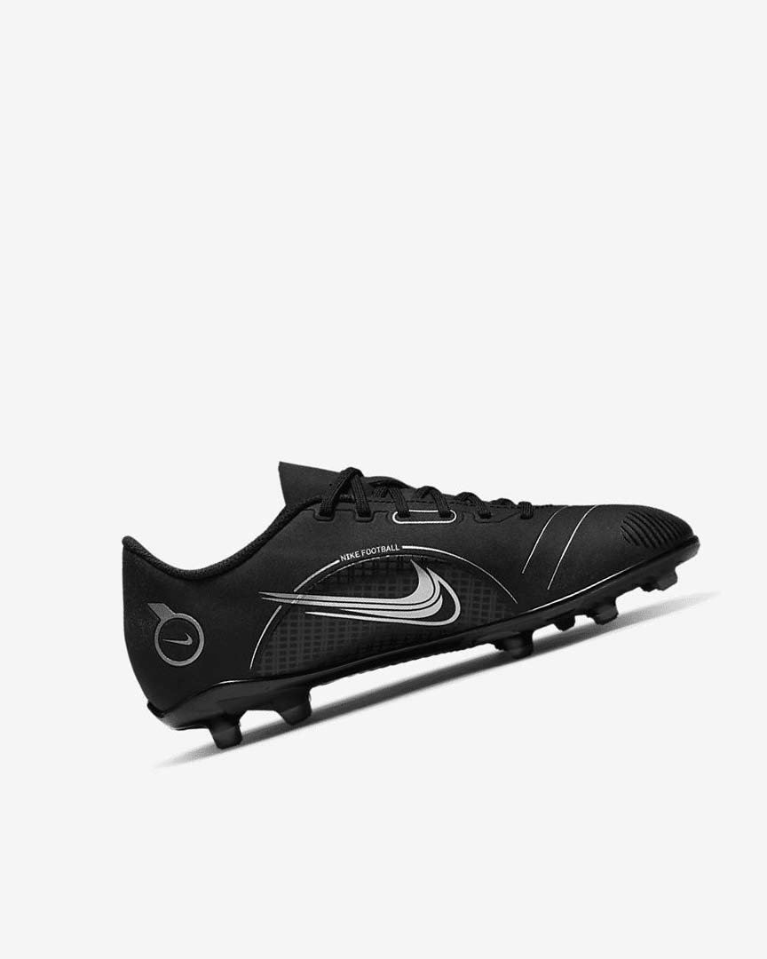 Black / Grey / Metal Silver Boys' Nike Jr. Mercurial Vapor 14 Club MG Football Boots | UK4837