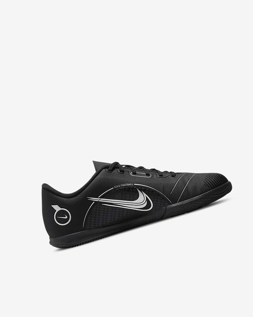 Black / Grey / Metal Silver Girls' Nike Jr. Mercurial Vapor 14 Club IC Football Shoes | UK4857