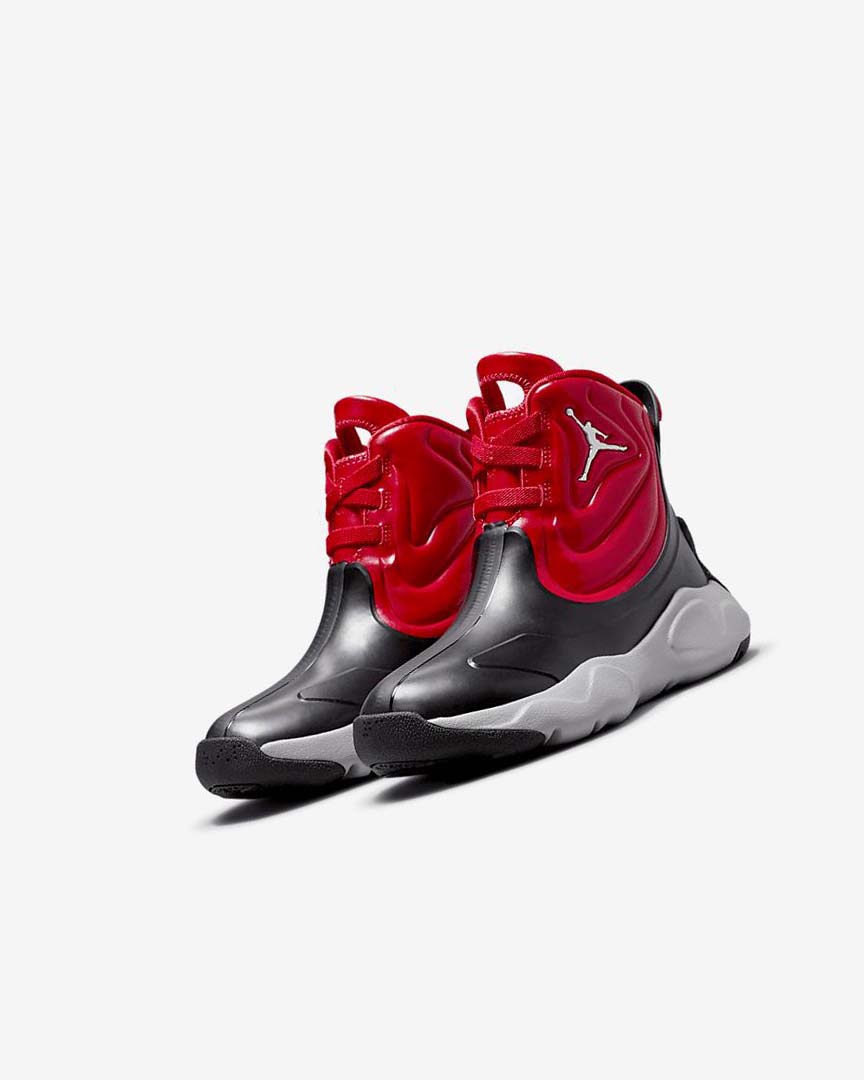 Black / Grey / Red Boys' Nike Jordan Drip 23 Rain Boots | UK2699