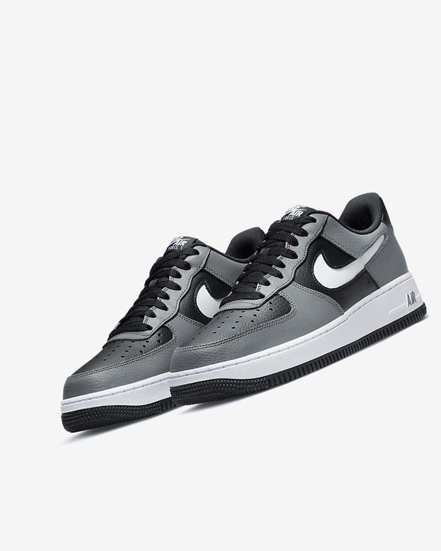 Black / Grey / White Men's Nike Air Force 1 '07 LV8 Sneakers | UK2750