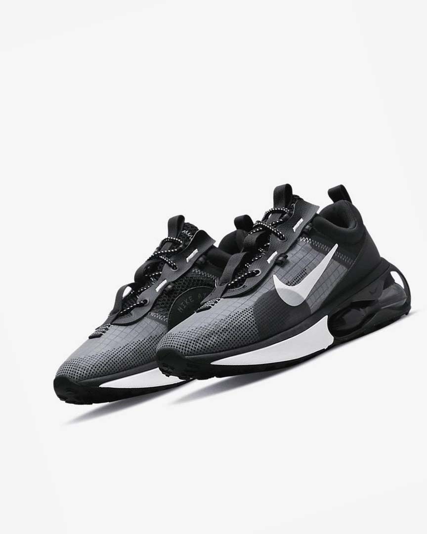 Black / Grey / White Men's Nike Air Max 2021 Casual Shoes | UK2856