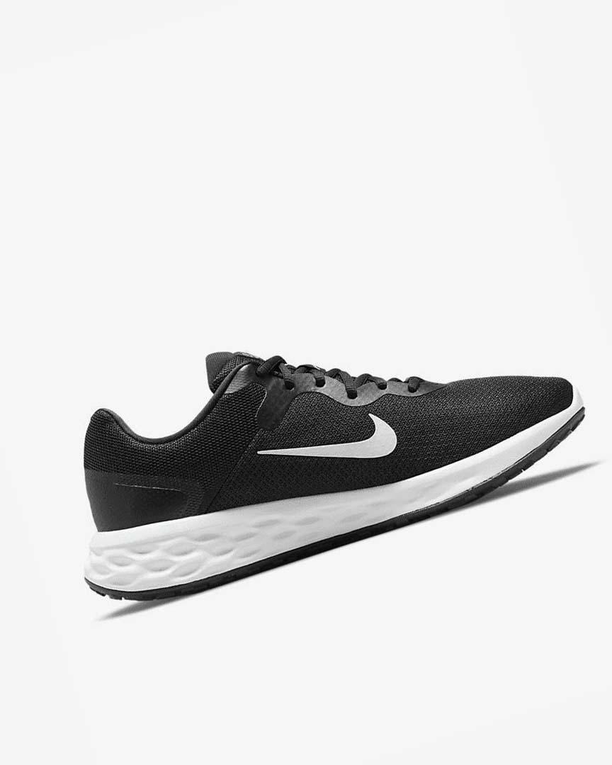 Black / Grey / White Men's Nike Revolution 6 Running Shoes | UK4741