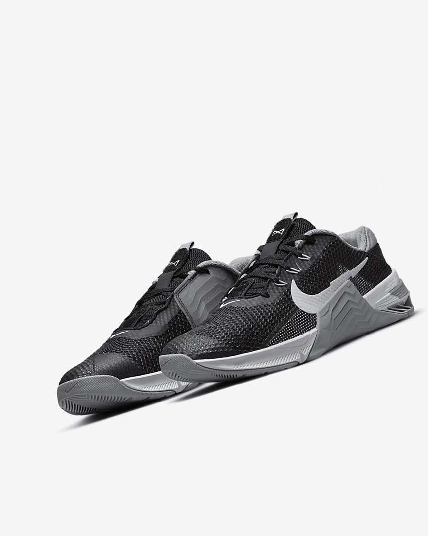 Black / Grey / White / Platinum Women's Nike Metcon 7 Training Shoes | UK2795