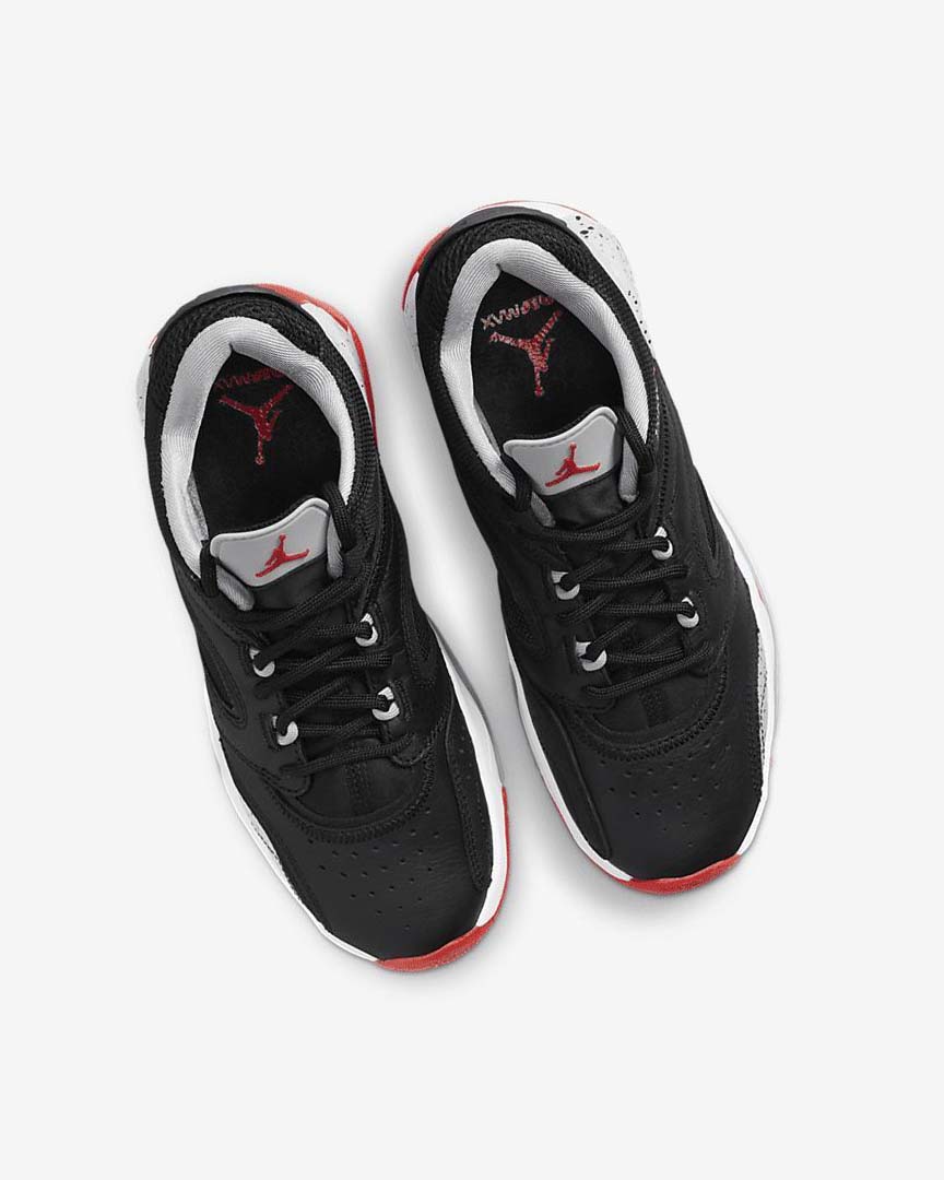 Black / Grey / White / Red Boys' Nike Jordan Point Lane Basketball Shoes | UK2834