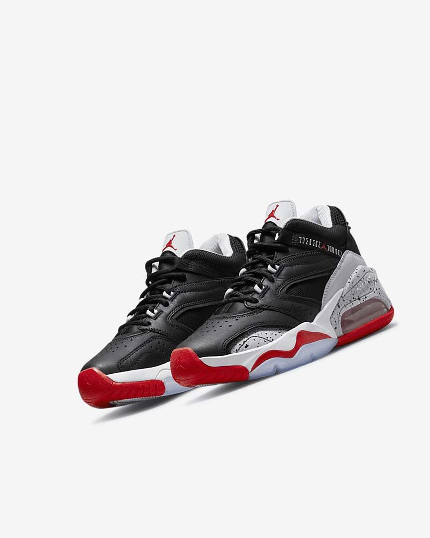 Black / Grey / White / Red Boys' Nike Jordan Point Lane Basketball Shoes | UK2834