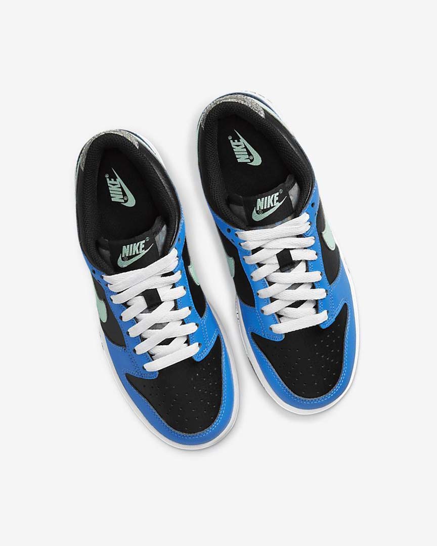 Black / Light Blue / Pink / Mint Boys' Nike Dunk Low SE Sneakers | UK4789