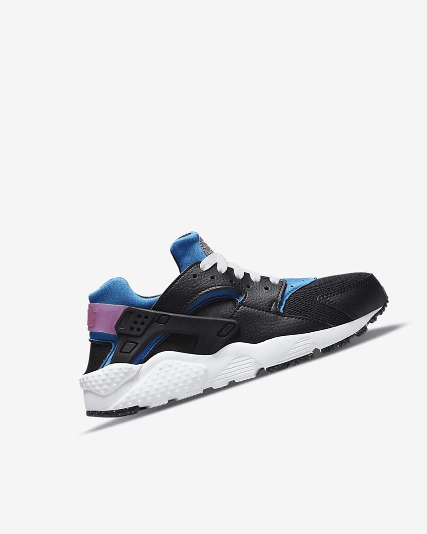 Black / Light Blue / Pink / Mint Boys' Nike Huarache Run Shoes | UK5372