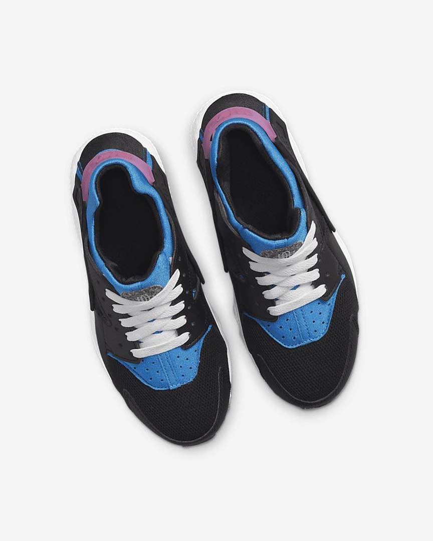 Black / Light Blue / Pink / Mint Boys' Nike Huarache Run Shoes | UK5372