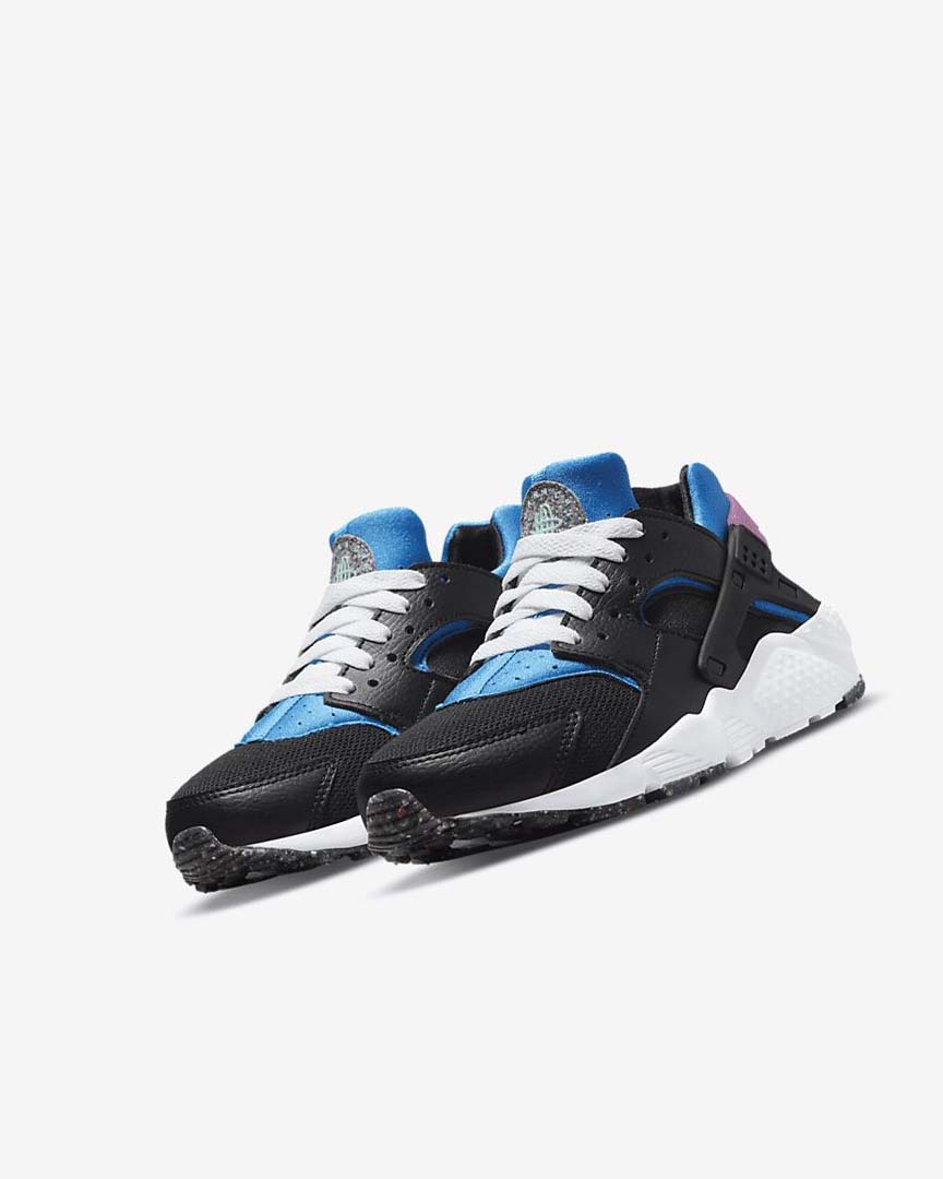 Black / Light Blue / Pink / Mint Boys' Nike Huarache Run Shoes | UK5372