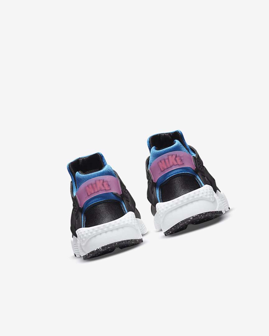 Black / Light Blue / Pink / Mint Boys' Nike Huarache Run Shoes | UK5372