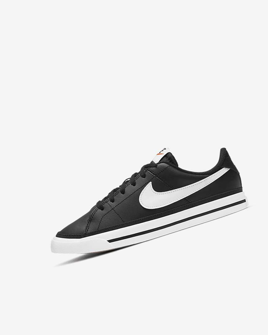 Black / Light Brown / White Boys\' Nike Court Legacy Sneakers | UK4689