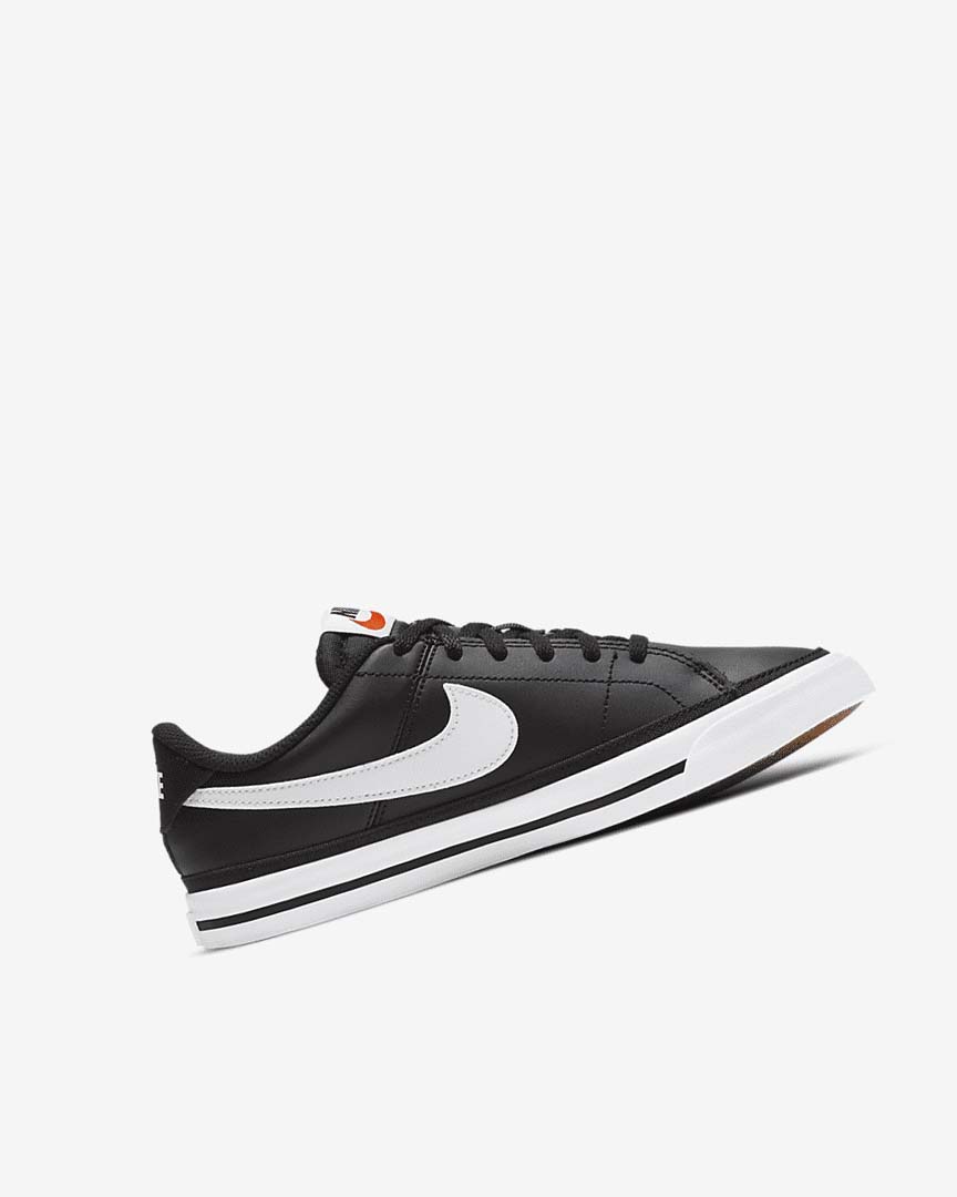 Black / Light Brown / White Girls' Nike Court Legacy Sneakers | UK5025