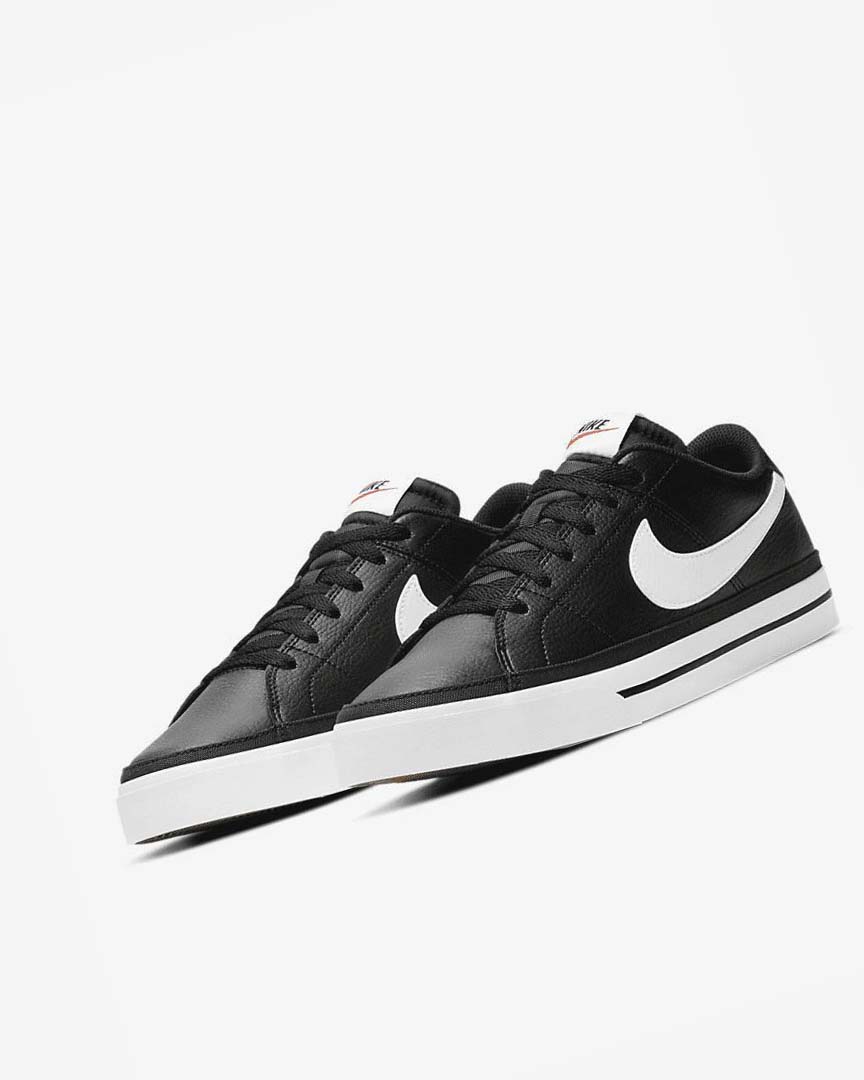 Black / Light Brown / White Men's Nike Court Legacy Sneakers | UK2923