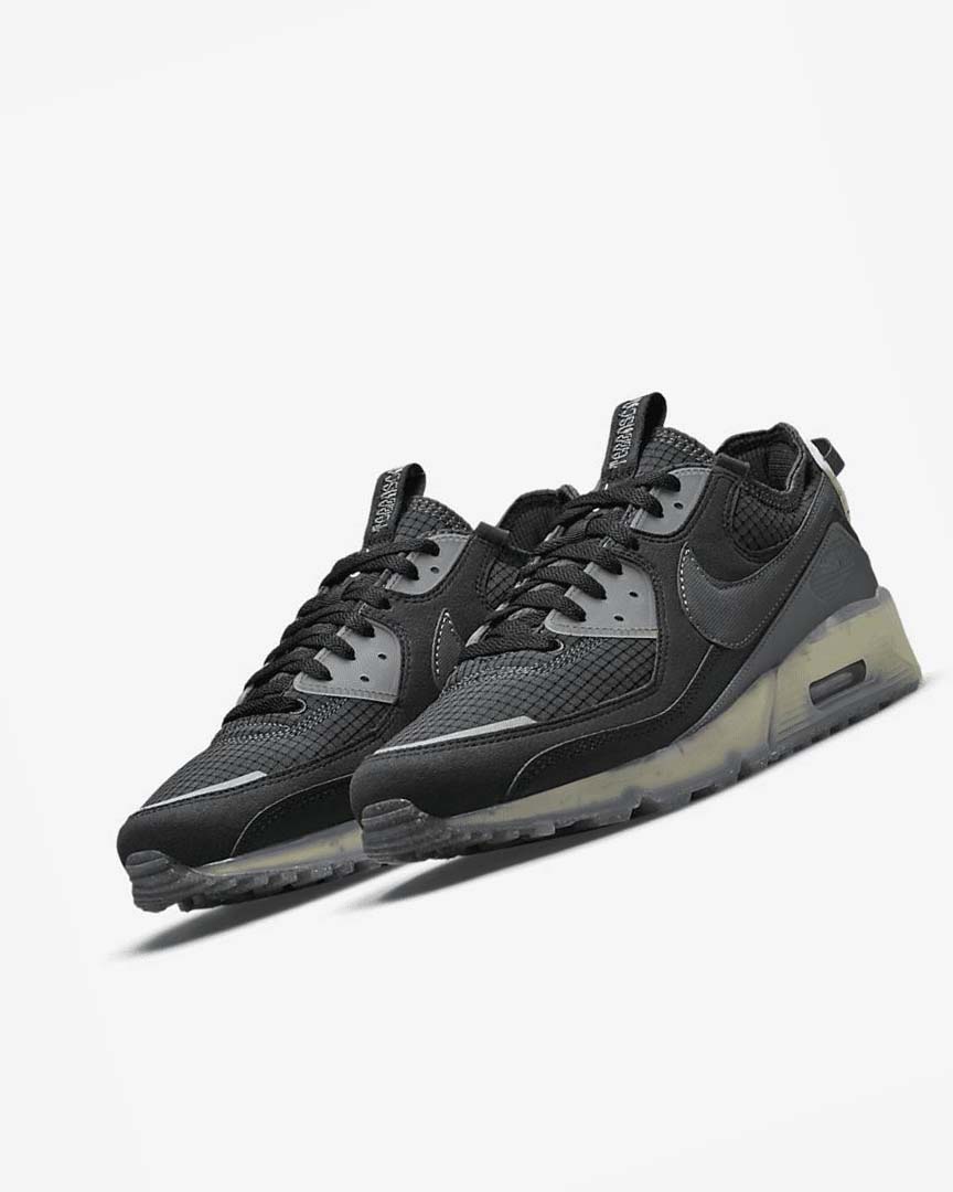 Black / Light Green / Dark Grey / Dark Grey Men's Nike Air Max Terrascape 90 Sneakers | UK2921