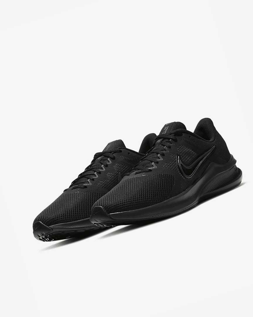 Black / Light Grey / Dark Grey Men's Nike Downshifter 11 Running Shoes | UK3228