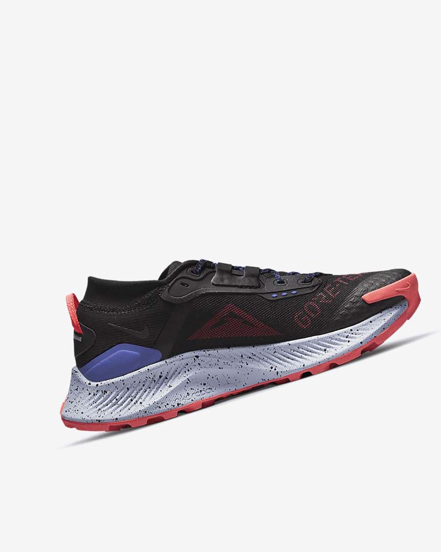 Black / Light Mango / Red Women's Nike Pegasus Trail 3 GORE-TEX Waterproof Trail Running Shoes | UK3274