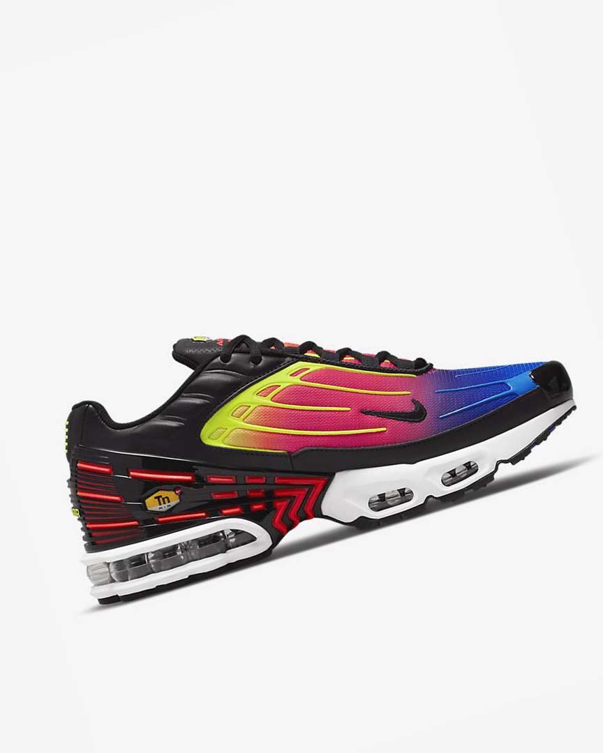 Black / Light Red / Black Men's Nike Air Max Plus 3 Air Max Month Sneakers | UK4744