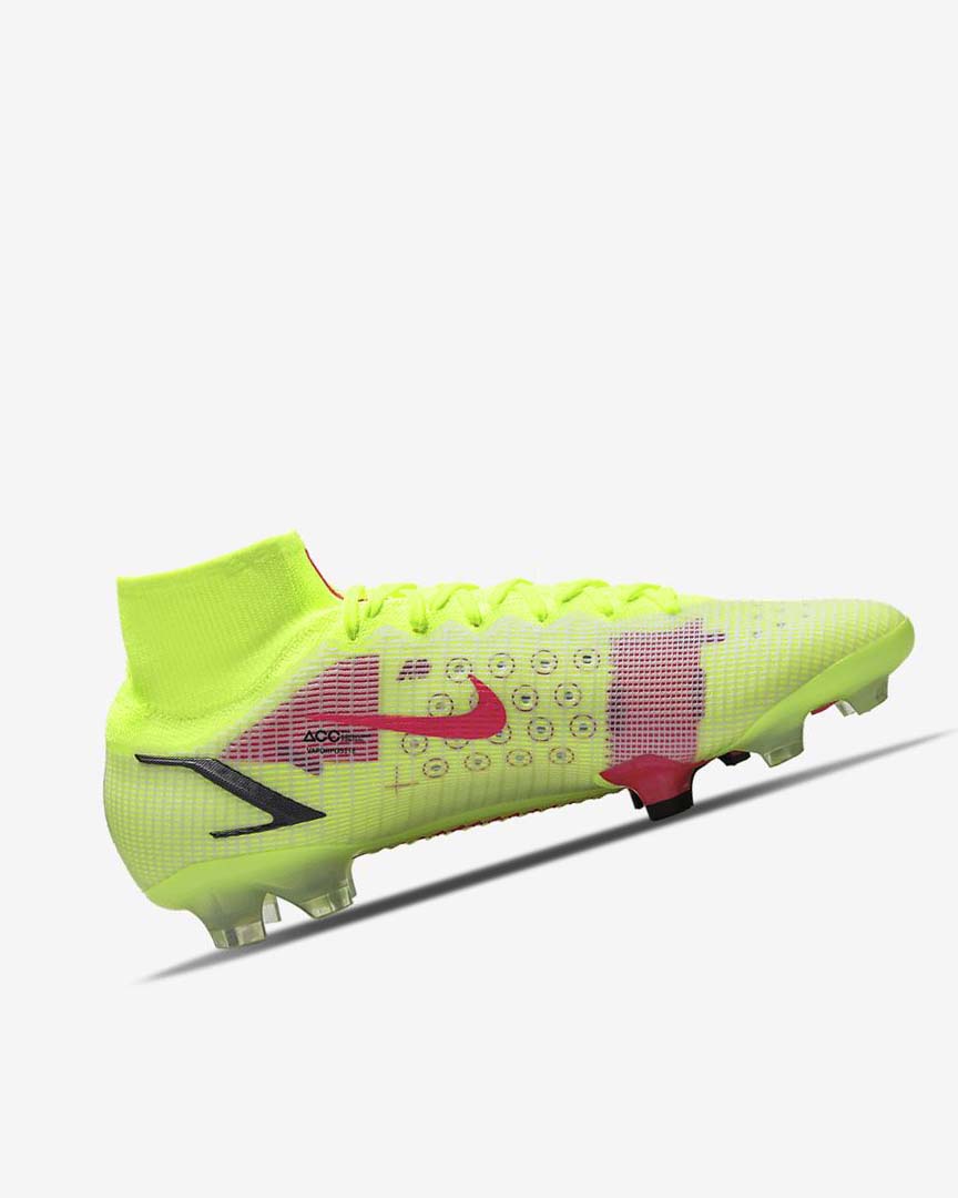 Black / Light Red Women's Nike Mercurial Superfly 8 Elite FG Football Boots | UK4764