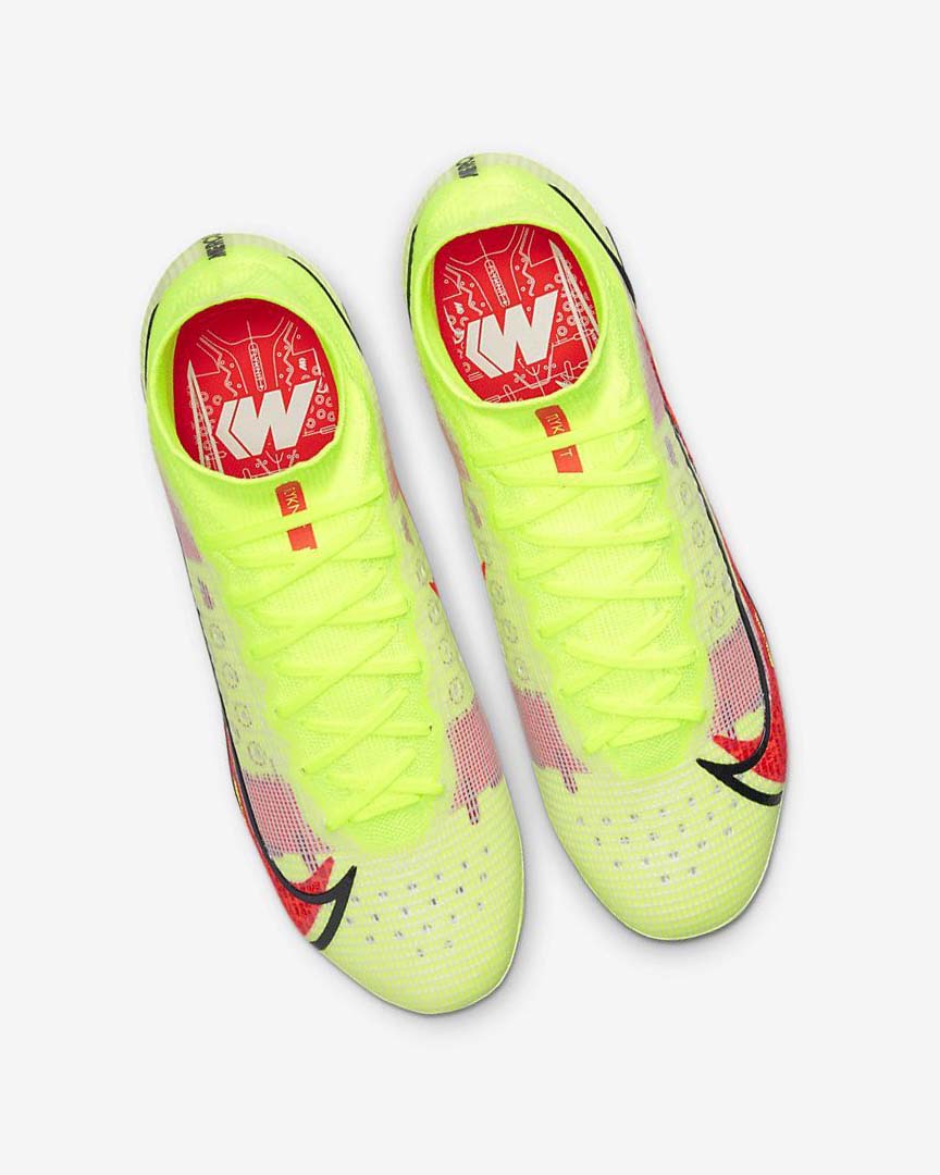 Black / Light Red Women's Nike Mercurial Superfly 8 Elite FG Football Boots | UK4764