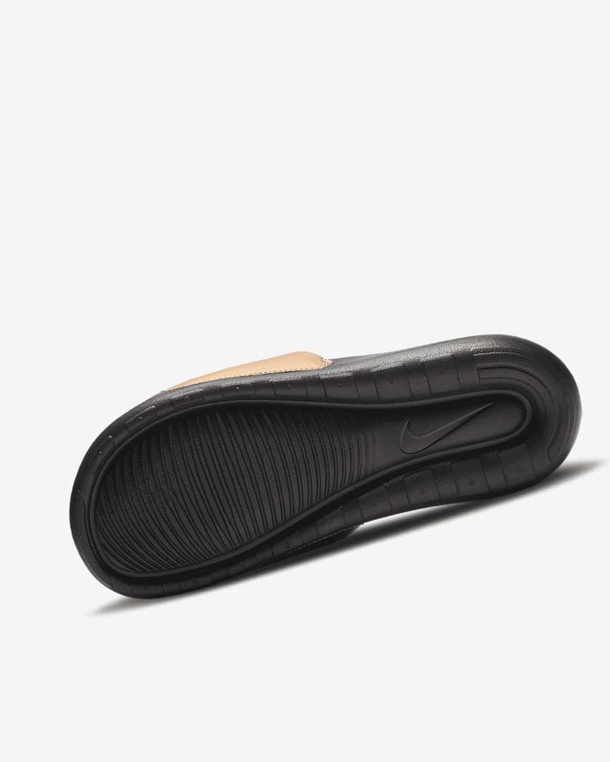 Black / Metal Copper / Black Women's Nike Victori One Slides | UK2324