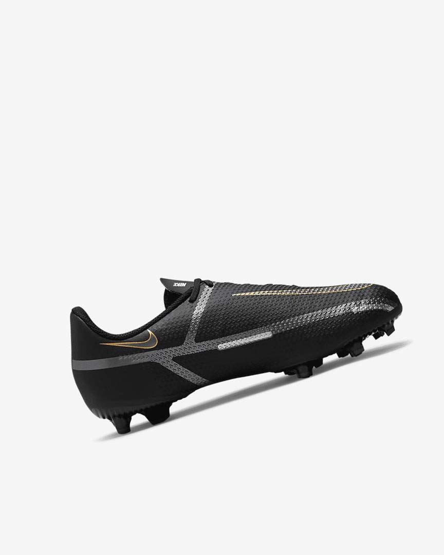 Black / Metal Gold / Dark Grey / Metal Dark Grey Boys' Nike Jr. Phantom GT2 Academy MG Football Boots | UK2622